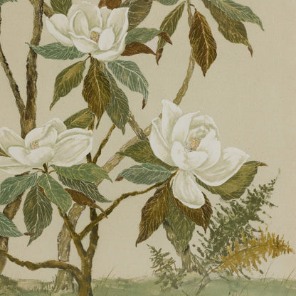 Tan Chinoiserie by Laurel-Dawn Latshaw by Four Hands. Made from textured fine art paper in a unique style.