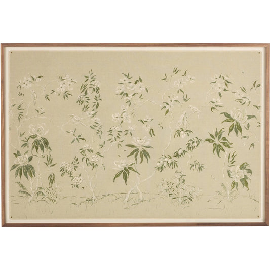 001 SI-2541953,SI-2541954,SI-2541955 | Primary Silo | Linen Chinoiserie by Laurel-Dawn Latshaw by Four Hands. Made from raw canvas in a unique style.