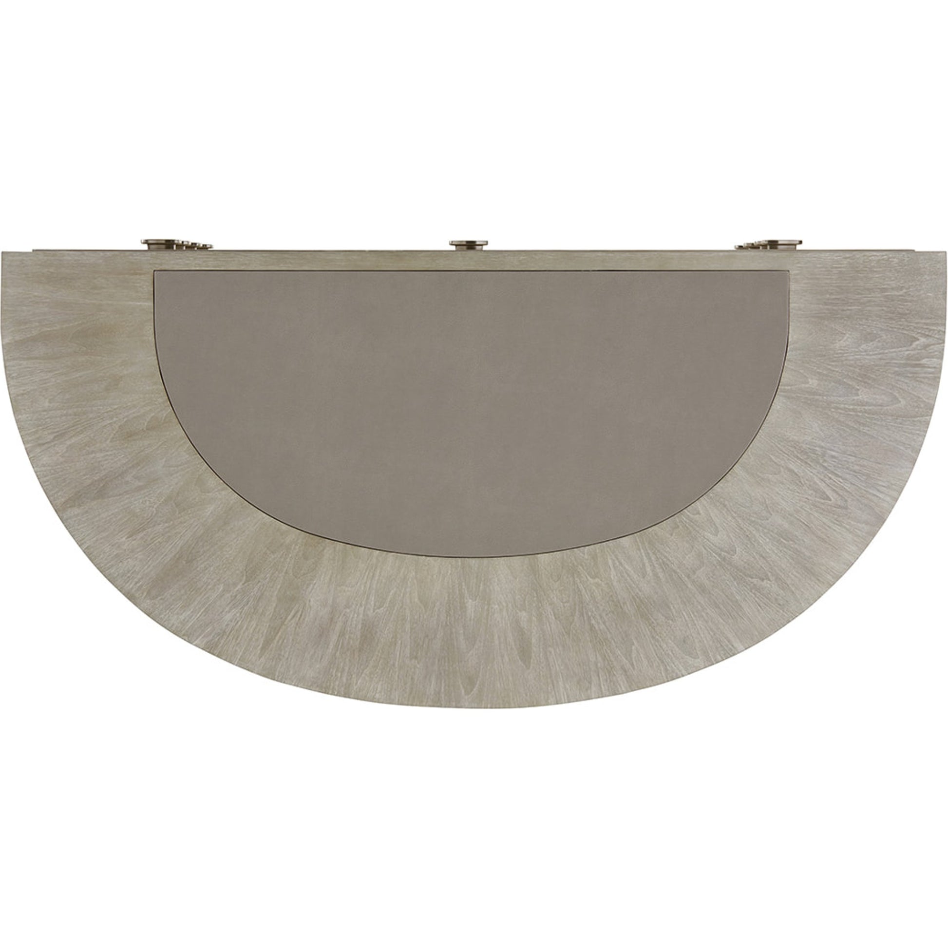 Dylan Demilune Desk by Sligh in pearl gray. Made from unique in a modern style.