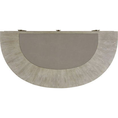 Dylan Demilune Desk by Sligh in pearl gray. Made from unique in a modern style.