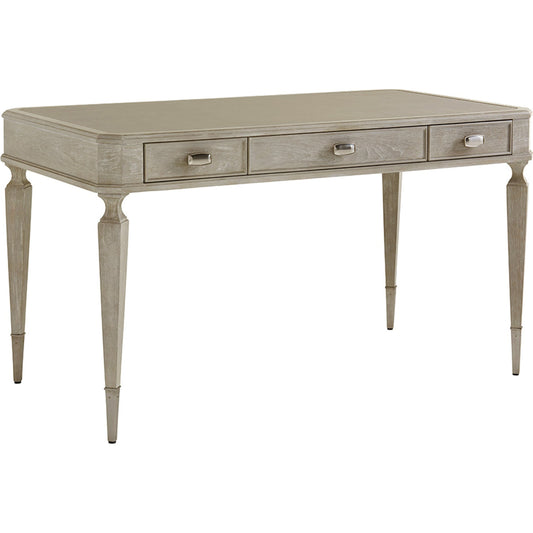 Chloe Writing Desk by Sligh in pearl gray. Made from unique in a cottage & farmhouse style.