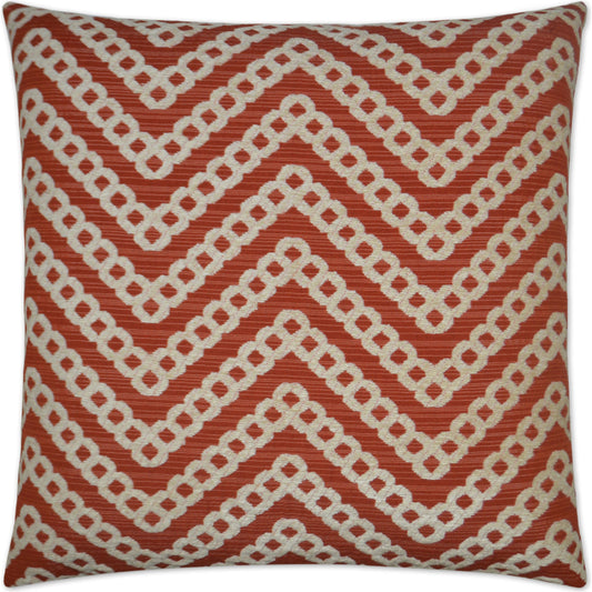 Daumier by DV Kap Home in red, mango. Made from 51% rayon, 49% cotton in a modern style.