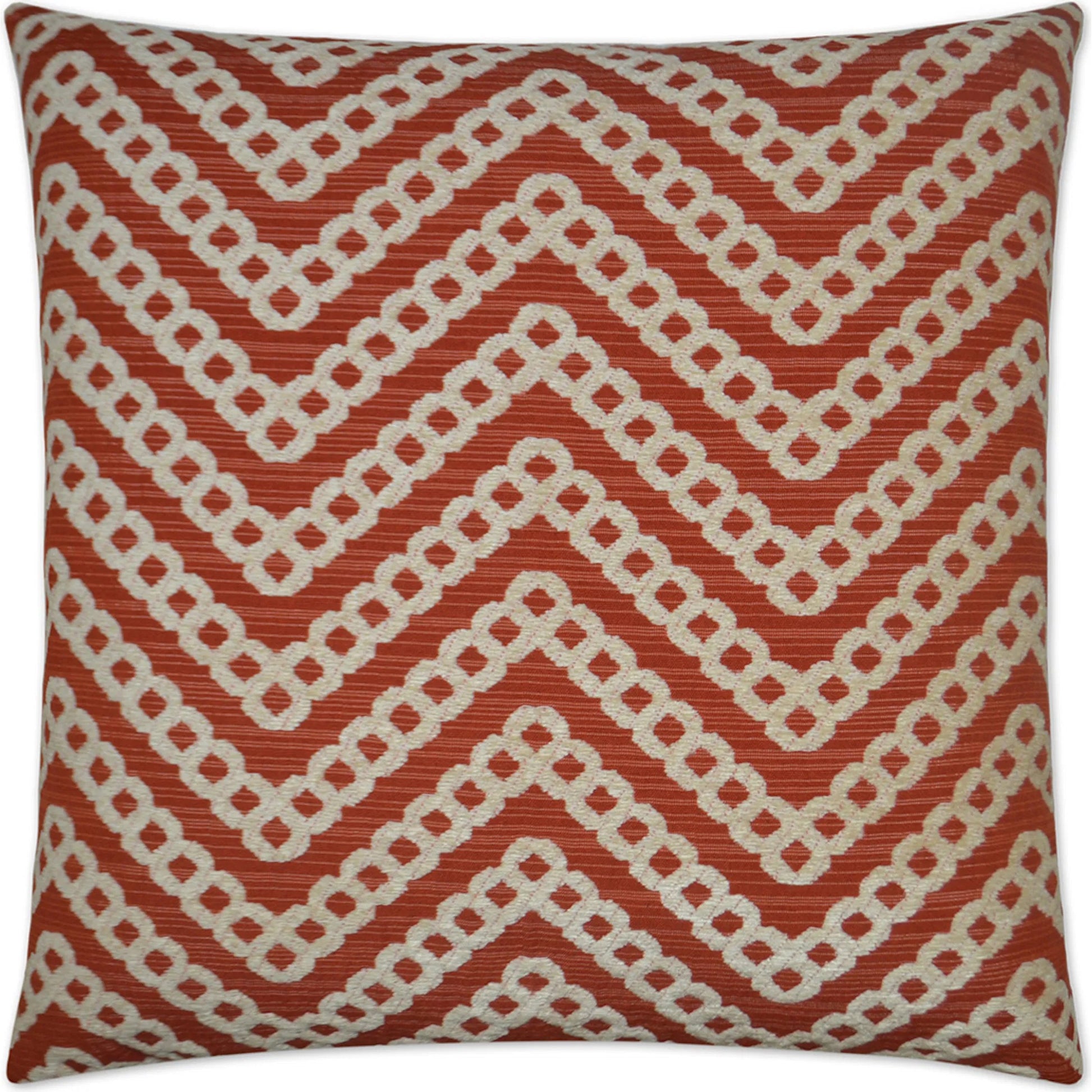 Daumier Pillow by DV Kap Home in mango. Made from 51% rayon, 49% cotton in a eclectic & global style.