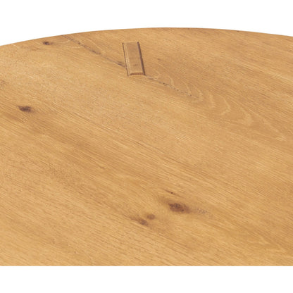 Sadira Coffee Table-50" by Four Hands in worn oak veneer. Made from thick oak veneer, solid oak in a transitional style.