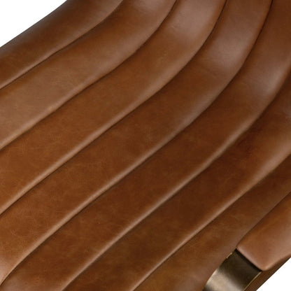 Lemmy Desk Chair by Four Hands in sonoma chestnut, brushed brass. Made from top grain leather, iron in a unique style.