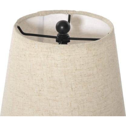 Santano Table Lamp by Four Hands in fawn oak, antique brass iron, matte black. Made from solid oak, iron in a unique style.