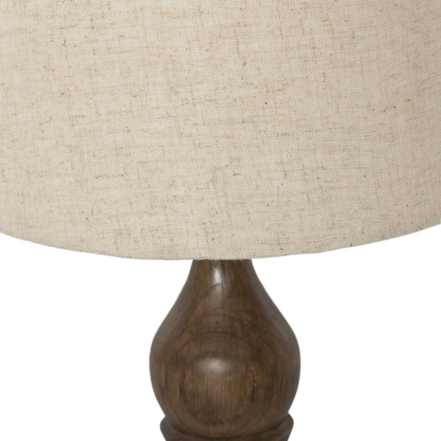 005 SI-2531698 | Closeup | Santano Table Lamp by Four Hands in fawn oak, antique brass iron, matte black. Made from solid oak, iron in a unique style.
