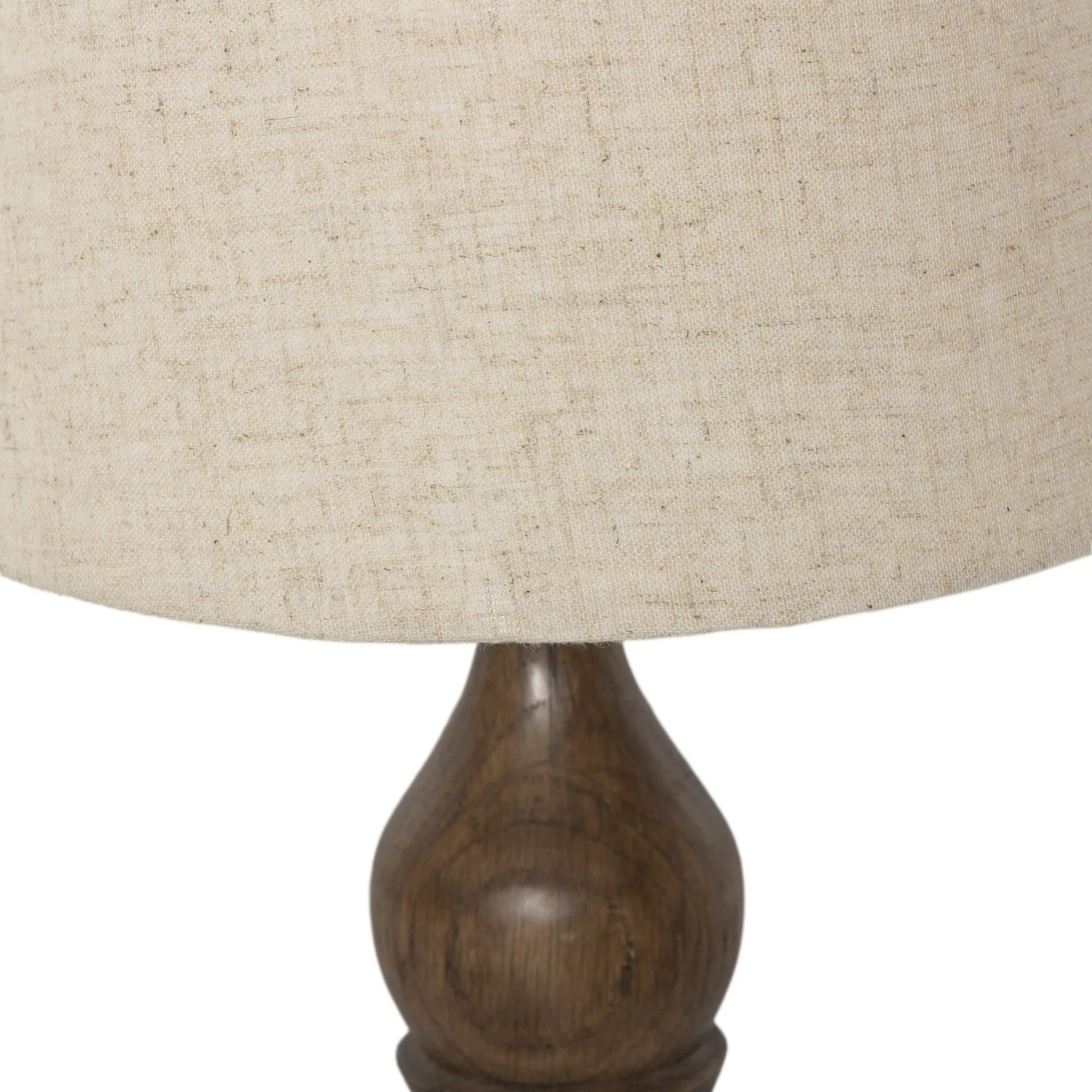 Santano Table Lamp by Four Hands in fawn oak, antique brass iron, matte black. Made from solid oak, iron in a unique style.