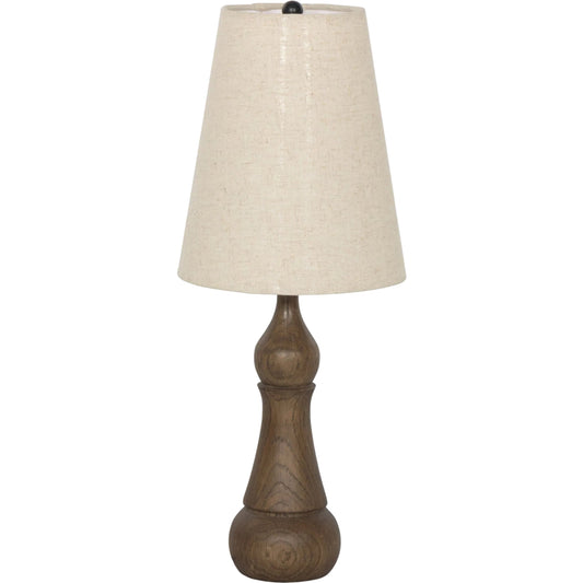 Santano Table Lamp by Four Hands in fawn oak, antique brass iron, matte black. Made from solid oak, iron in a unique style.