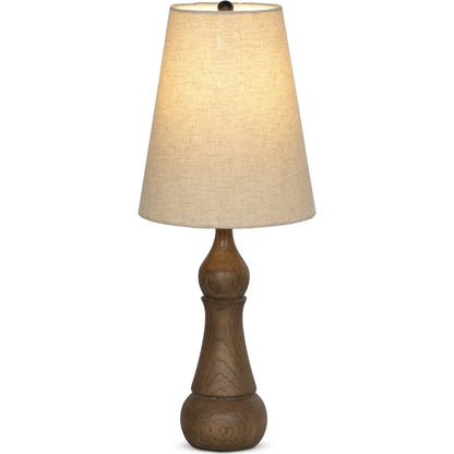 Santano Table Lamp by Four Hands in fawn oak, antique brass iron, matte black. Made from solid oak, iron in a unique style.