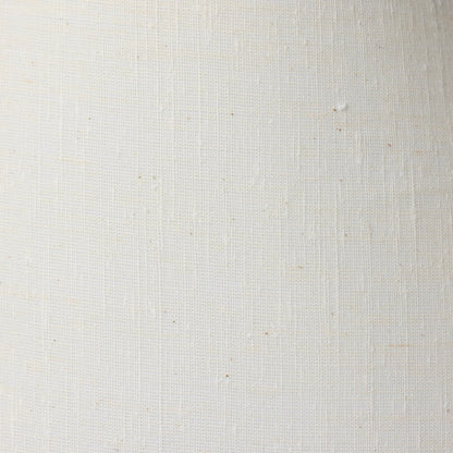 Denver Table Lamp by Four Hands in brown italian marble, oil rubbed bronze, cream linen. Made from solid marble, iron, 80% flax/linen, 20% polyester in a unique style.
