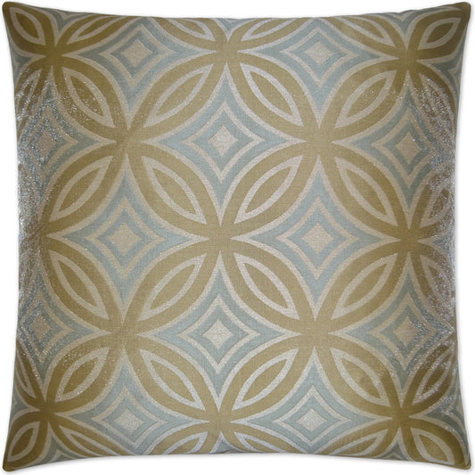 Alana Pillow by DV Kap Home in gold, blue. Made from 100% polyester in a unique style.
