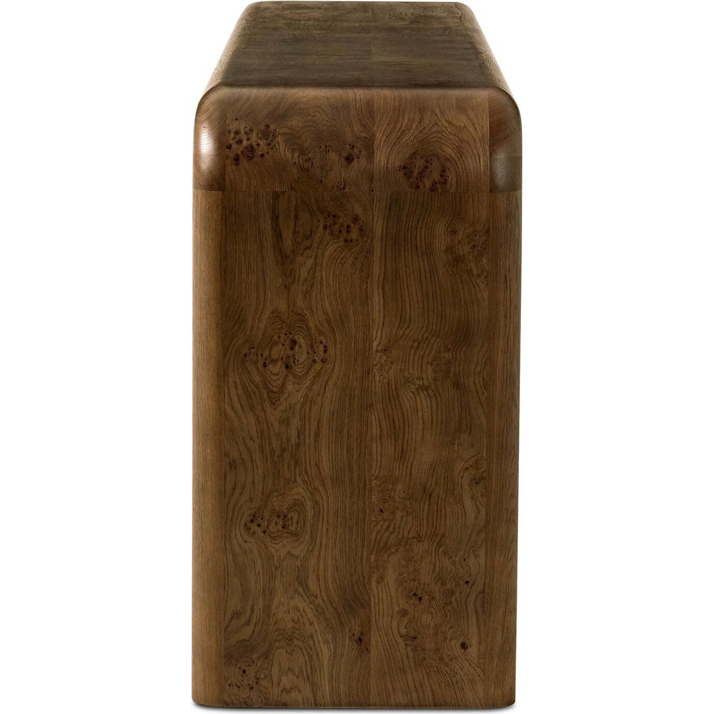 001 SI-2531613 | Additional Silo | Daven Console Table by Four Hands in rye medium burl oak veneer. Made from oak veneer, solid oak in a unique style.
