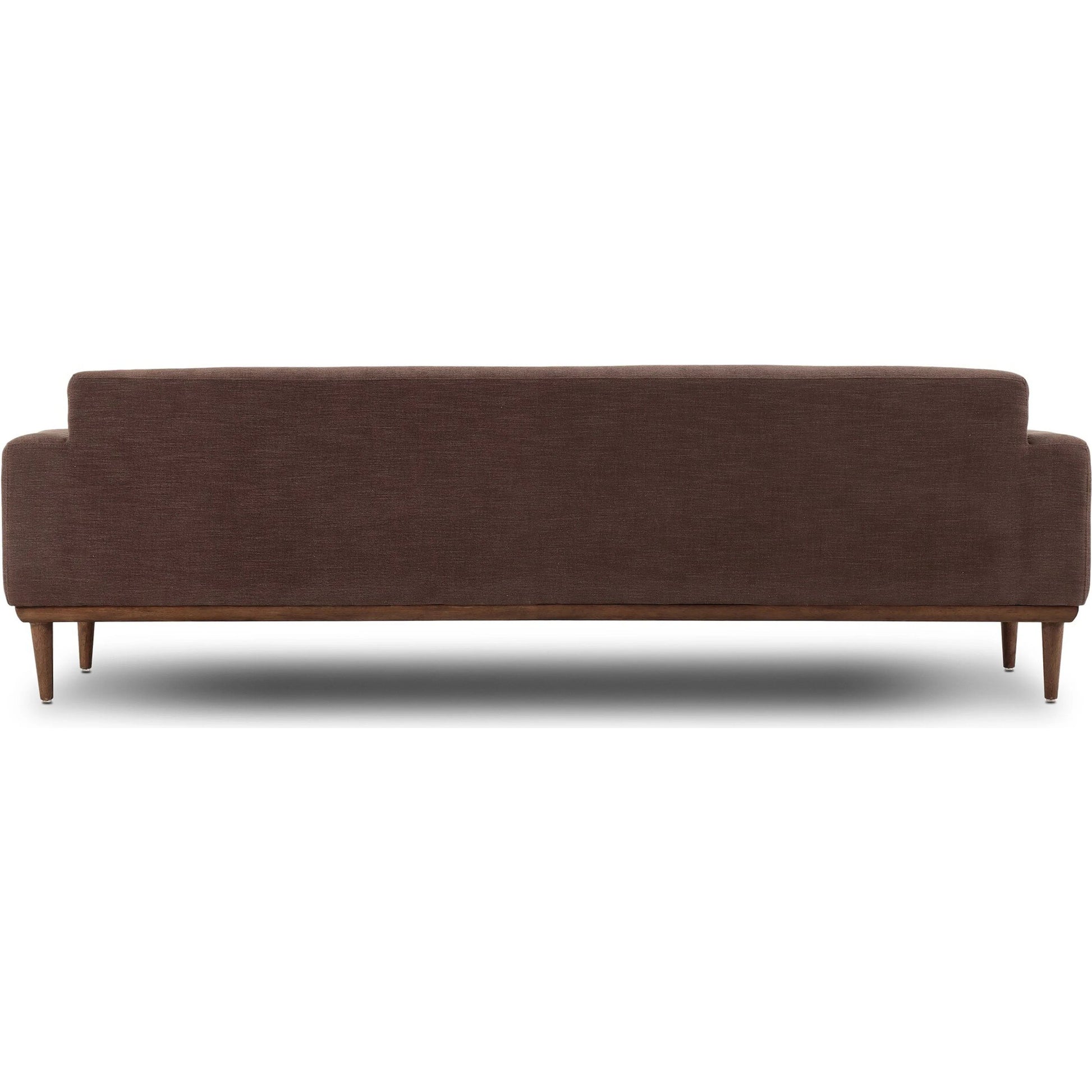 Ethel Sofa by Four Hands in laughlin cafe, weathered sepia. Made from 97% polyester, 3% flax, linen, solid parawood in a unique style.