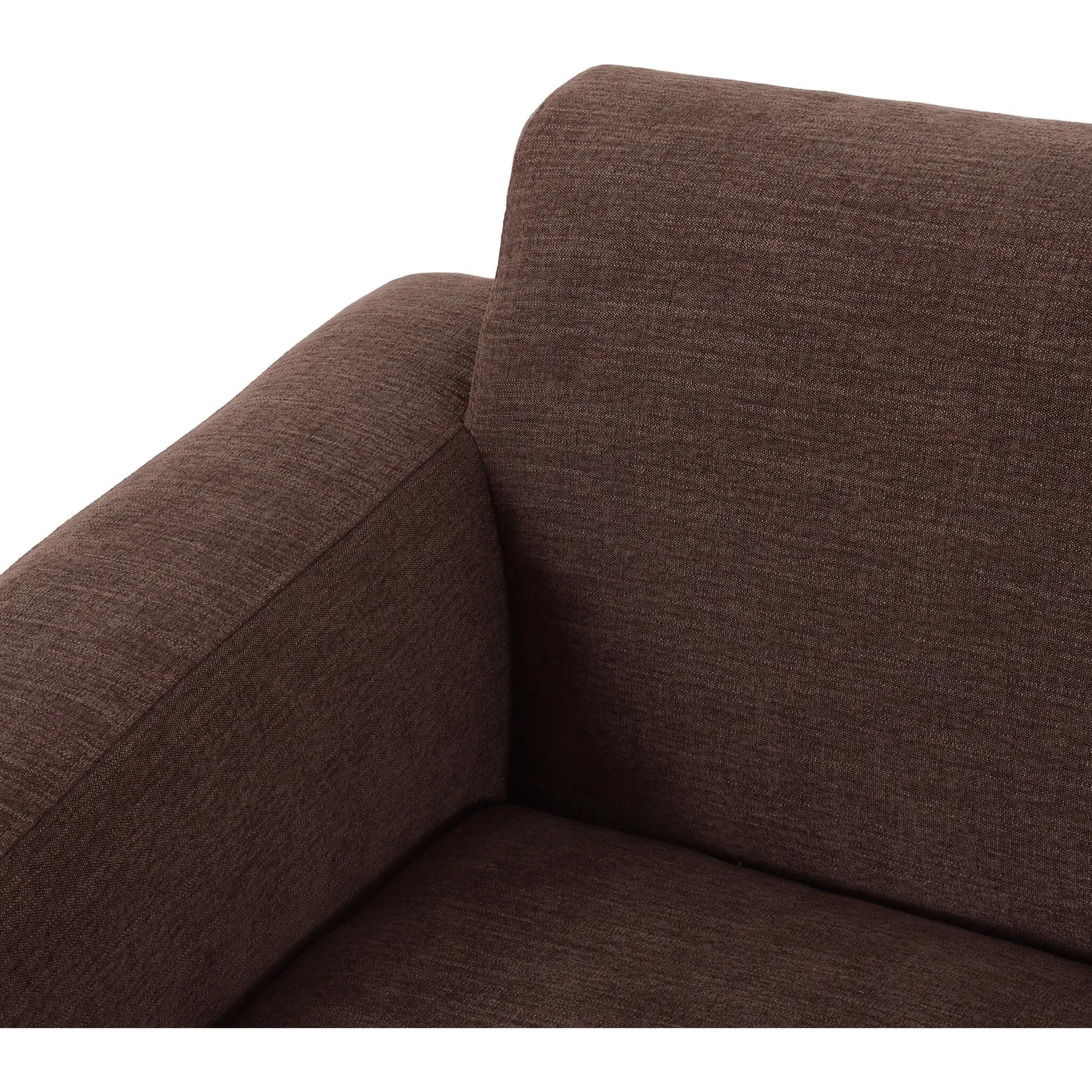 Ethel Sofa by Four Hands in laughlin cafe, weathered sepia. Made from 97% polyester, 3% flax, linen, solid parawood in a unique style.