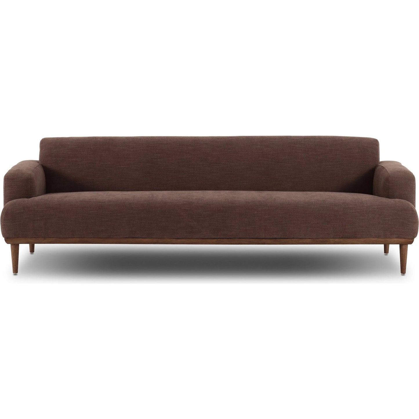 000 SI-2635225 | Additional Silo | Ethel Sofa by Four Hands in laughlin cafe, weathered sepia. Made from 97% polyester, 3% flax, linen, solid parawood in a unique style.