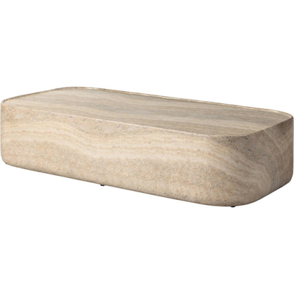 Manor Outdoor Coffee Table by Four Hands in textured sandy grey. Made from solid concrete in a unique style.