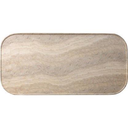 Manor Outdoor Coffee Table by Four Hands in textured sandy grey. Made from solid concrete in a unique style.