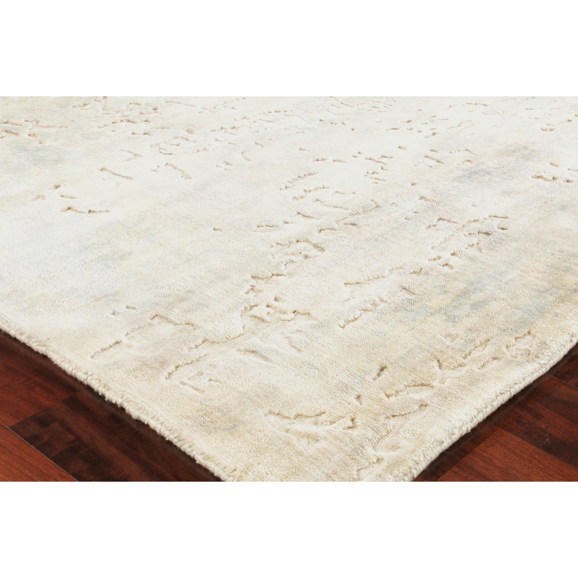 Reflections Rug - Ivory, Soft Green by Exquisite Rugs in ivory/soft green. Made from ivory, soft green in a unique style.