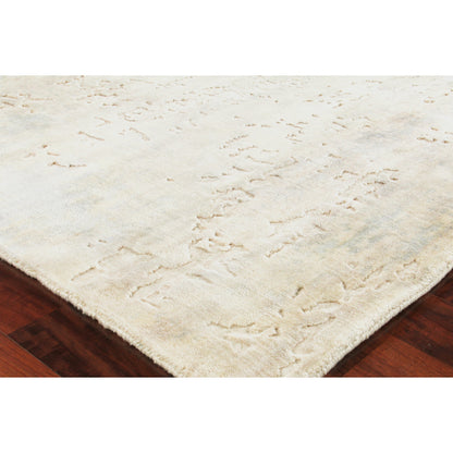 Reflections Rug - Ivory, Soft Green by Exquisite Rugs in ivory/soft green. Made from ivory, soft green in a unique style.