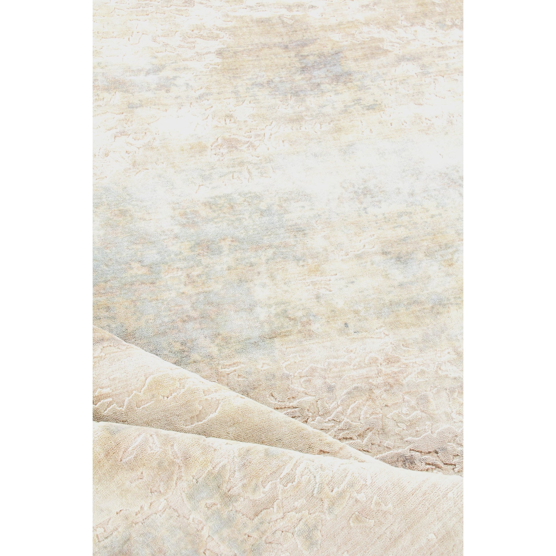 Reflections Rug - Ivory, Soft Green by Exquisite Rugs in ivory/soft green. Made from ivory, soft green in a unique style.
