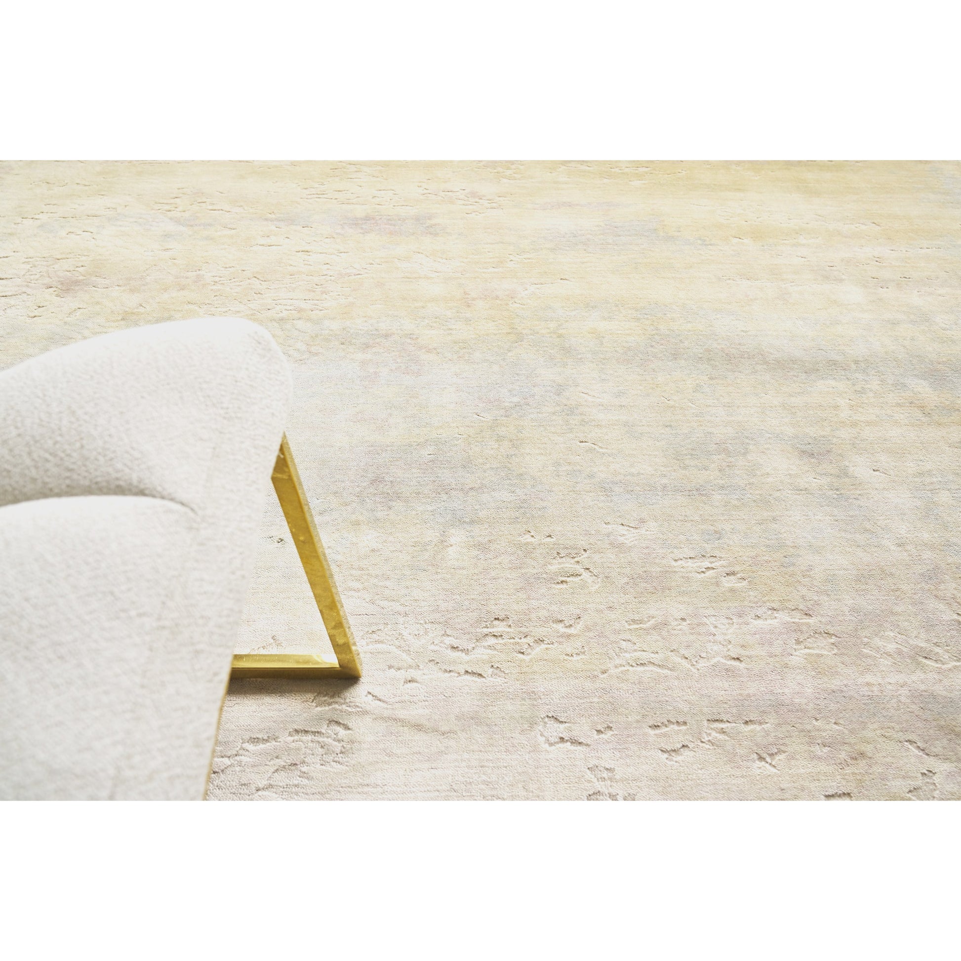 Reflections Rug - Ivory, Soft Green by Exquisite Rugs in ivory/soft green. Made from ivory, soft green in a unique style.