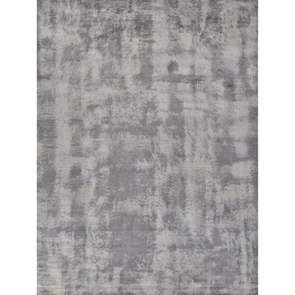 Antolini Area Rug by Exquisite Rugs in gray. Made from bamboo silk in a unique style.