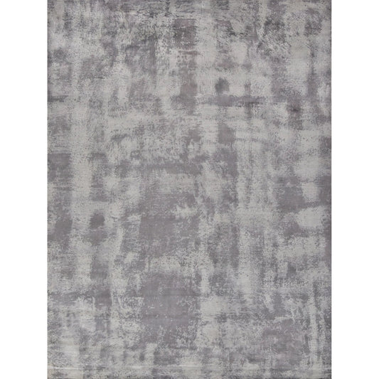Antolini Area Rug by Exquisite Rugs in gray. Made from bamboo silk in a unique style.