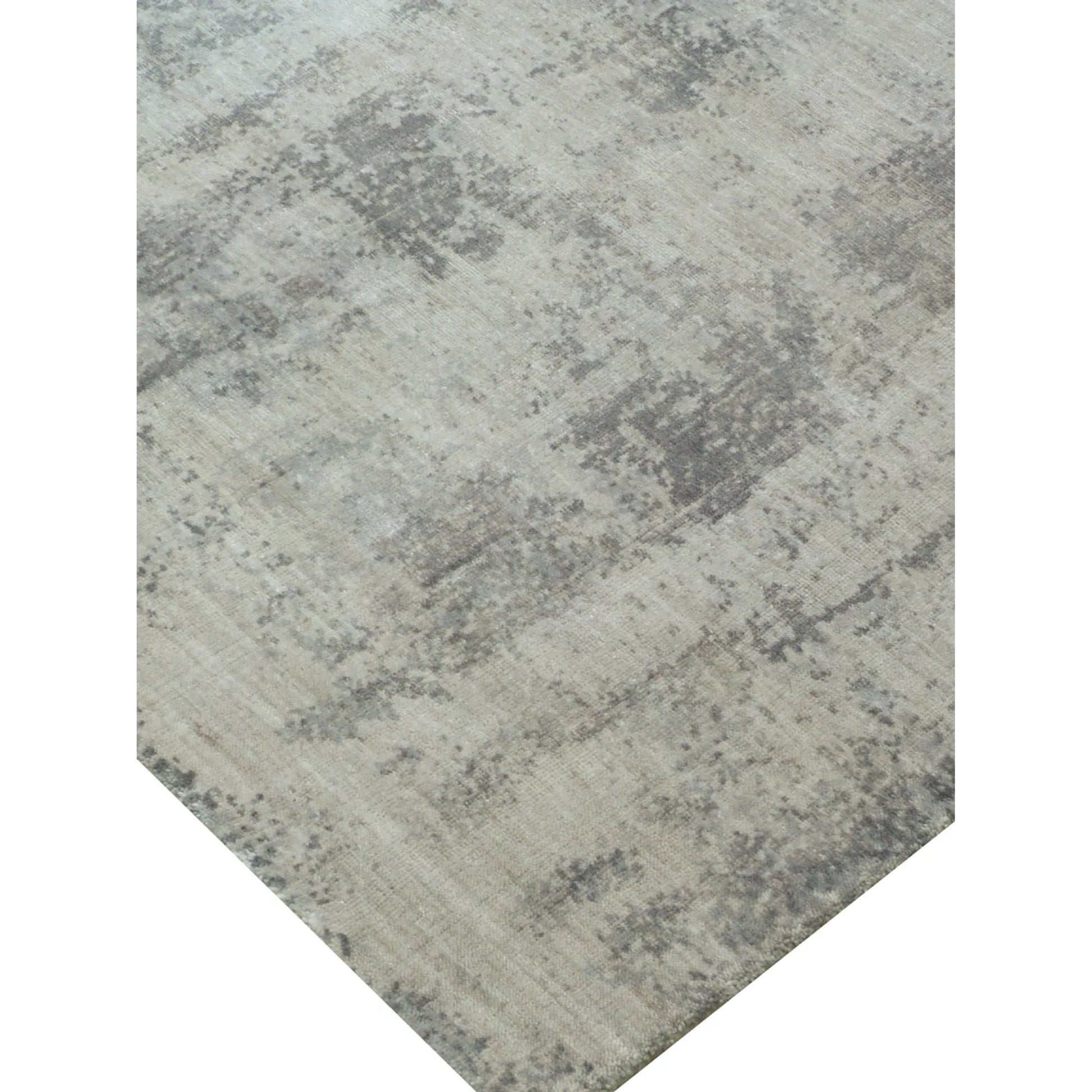 Antolini Area Rug by Exquisite Rugs in gray. Made from bamboo silk in a unique style.