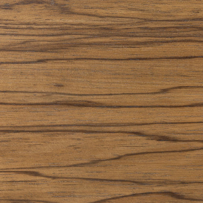 Damari Console Table by Four Hands in medium brown limba. Made from limba veneer in a transitional style.