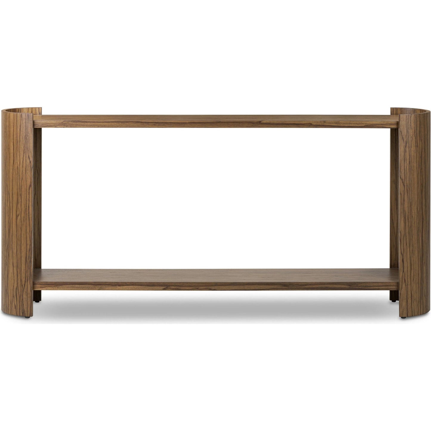002 SI-2531607 | Additional Silo | Damari Console Table by Four Hands in medium brown limba. Made from limba veneer in a transitional style.