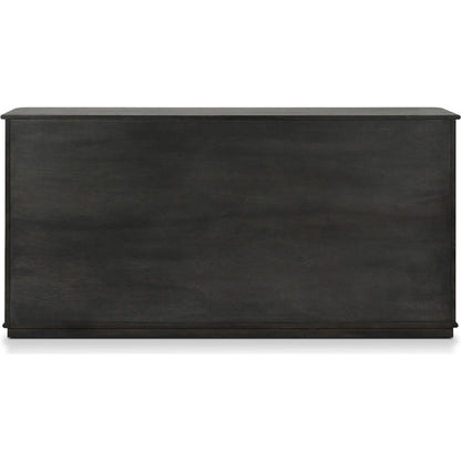 Ona 6-Drawer Dresser by Four Hands in smoked black mindi, smoked black mindi veneer. Made from solid mindi, mindi veneer in a unique style.