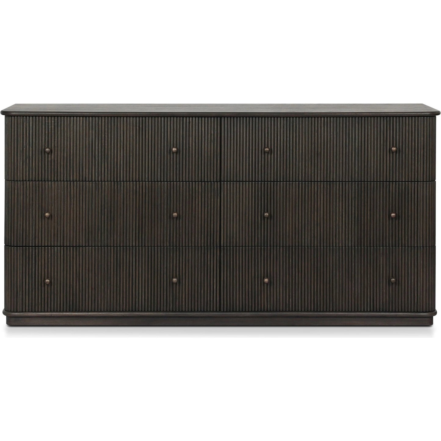 000 SI-2635233 | Additional Silo | Ona 6-Drawer Dresser by Four Hands in smoked black mindi, smoked black mindi veneer. Made from solid mindi, mindi veneer in a unique style.