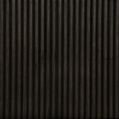 Ona Nightstand by Four Hands in smoked black mindi veneer. Made from mindi veneer, solid mindi in a unique style.