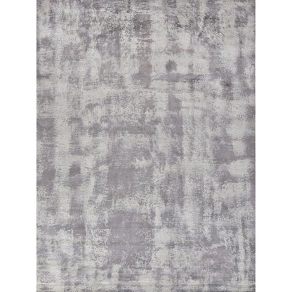 Antolini Area Rug by Exquisite Rugs in gray. Made from bamboo silk in a unique style.