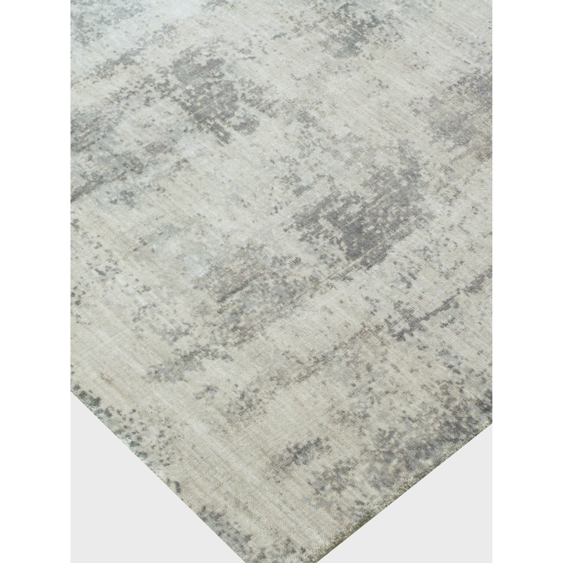 Antolini Area Rug by Exquisite Rugs in gray. Made from bamboo silk in a unique style.