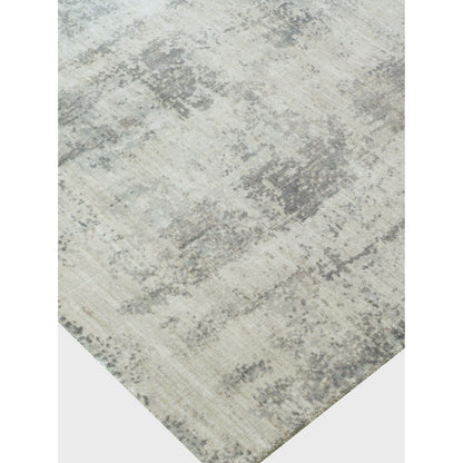 Antolini Area Rug by Exquisite Rugs in gray. Made from bamboo silk in a unique style.