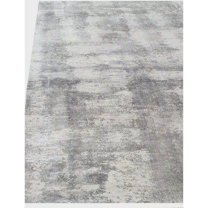 Antolini Area Rug by Exquisite Rugs in gray. Made from bamboo silk in a unique style.