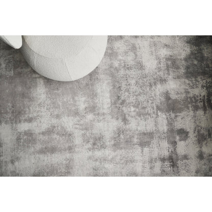 Antolini Area Rug by Exquisite Rugs in gray. Made from bamboo silk in a unique style.