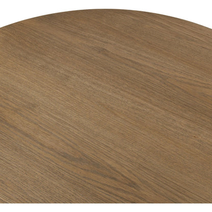 Isabella Dining Table by Four Hands in warm natural oak veneer. Made from oak veneer, solid oak in a unique style.