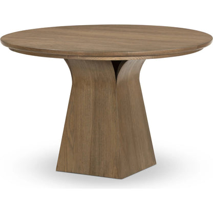Isabella Dining Table by Four Hands in warm natural oak veneer. Made from oak veneer, solid oak in a unique style.
