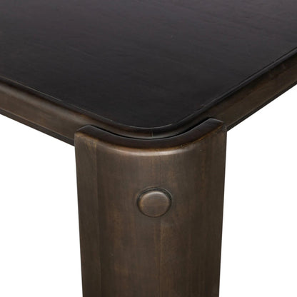 Sono Dining Table by Four Hands in espresso mango veneer. Made from thick mango veneer, solid mango in a unique style.