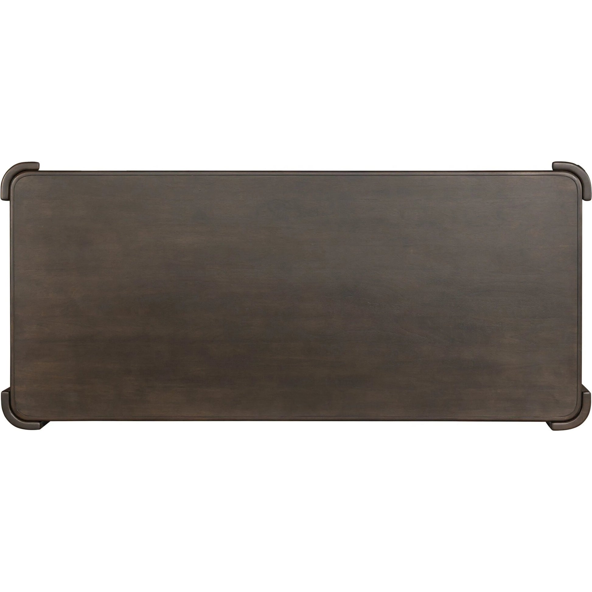 Sono Dining Table by Four Hands in espresso mango veneer. Made from thick mango veneer, solid mango in a unique style.