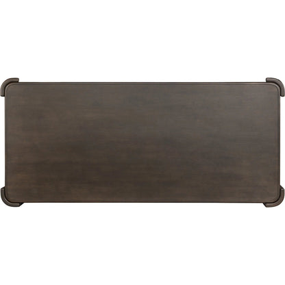 Sono Dining Table by Four Hands in espresso mango veneer. Made from thick mango veneer, solid mango in a unique style.