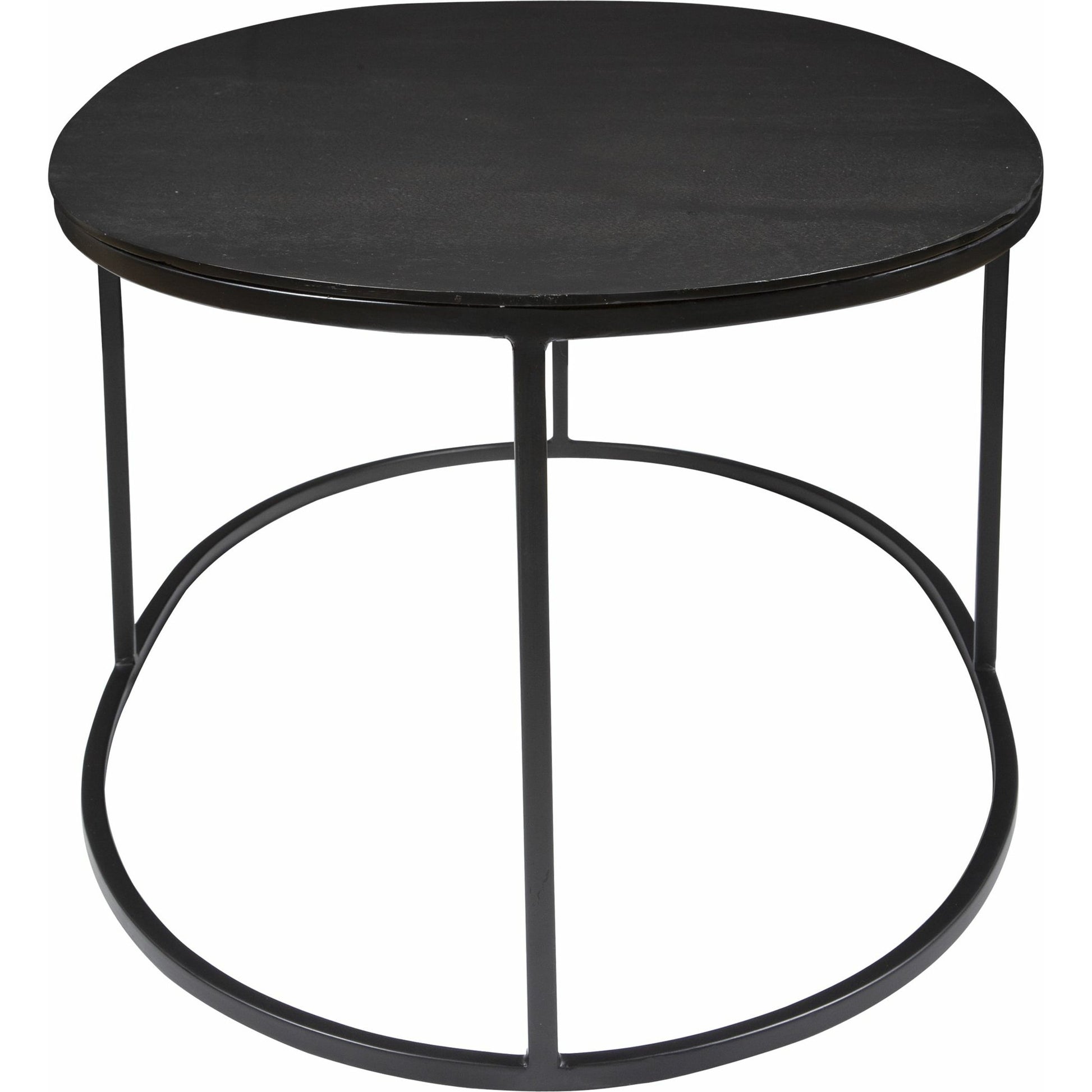 Coreene Oval Coffee Table by Uttermost in antique black. Made from iron, aluminum in a transitional style.