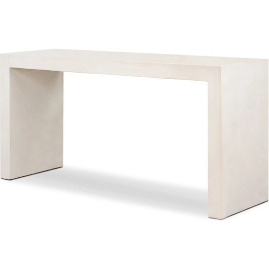 Parish Outdoor Console Table by Four Hands. Made from solid concrete in a unique style.