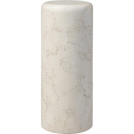Arati Pedestal by Four Hands in aged white concrete. Made from solid concrete in a unique style.