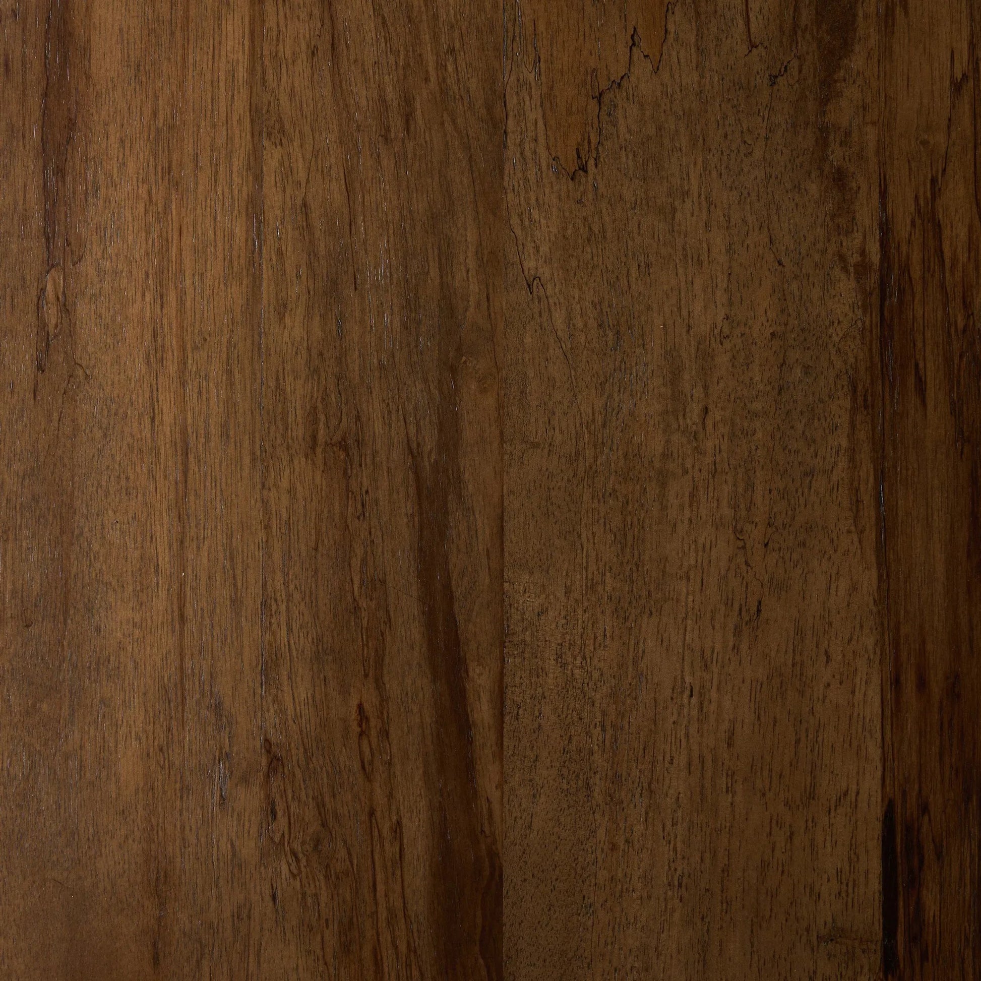 Kamira Oval Coffee Table by Four Hands in dark spalted primavera, dark melina solid. Made from thick primavera veneer, melina solid in a unique style.