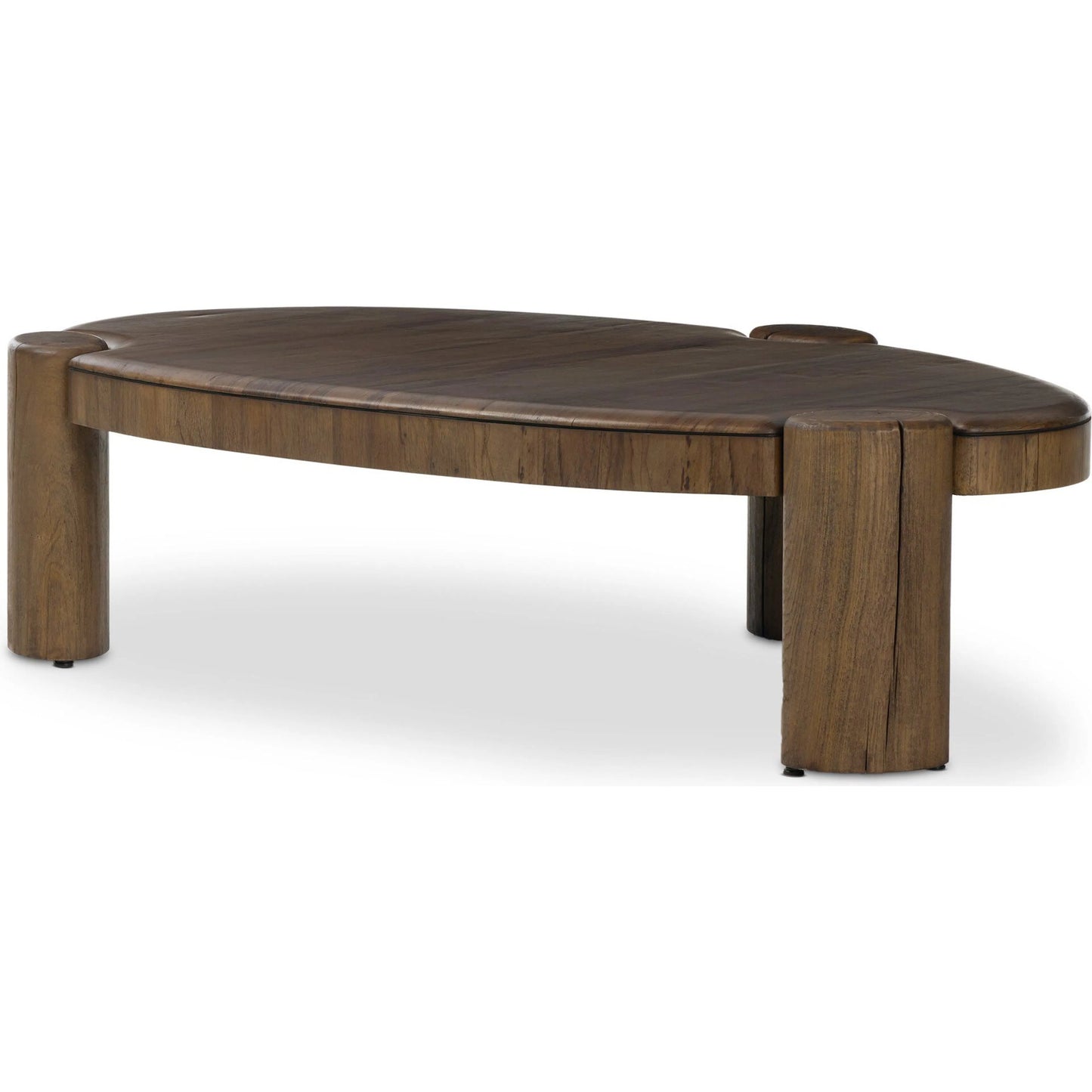 005 SI-2531644 | Additional Silo | Kamira Oval Coffee Table by Four Hands in dark spalted primavera, dark melina solid. Made from thick primavera veneer, melina solid in a unique style.