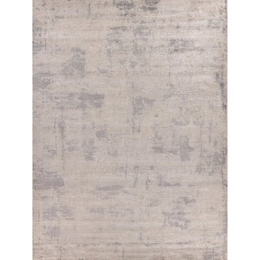 Roset 2516 Rug by Exquisite Rugs in silver, gray. Made from bamboo silk in a unique style.